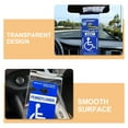 thumbnail image 4 of Miangastore Handicap Placard Holder Assorted Color 5Pcs 13.9x5x0.08In, 4 of 9