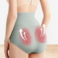 thumbnail image 4 of Bramtres Womens Underwear Seamless Underwear Women High Waisted Cotton Seamless Hip Lift Underwear Tummy Control Briefs Panties for Women High Waisted Underwear Compression Underwear Green XXL, 4 of 9