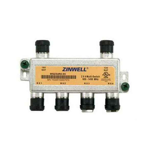 DirecTV Zinwell 2 X 4 Multi-switch 950-1450 Mhz - 1450 Mhz switch (ms2x4r0-03)