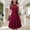 Red, variant on Women Prom Wedding Dress Lace Evening Party Short Vintage Homecoming Dresses Womens plus Size Dresses with Sleeves Formal Floral Gown Wedding Function Dress Elegant Business Dresses for Women