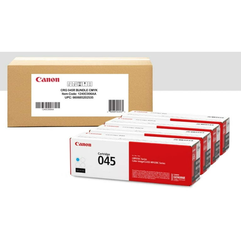 Canon Original Toner Bundle 045 for Laser Printers, MF634Cdw Canon Original Toner Bundle 045 for Laser Printers, MF634Cdw
