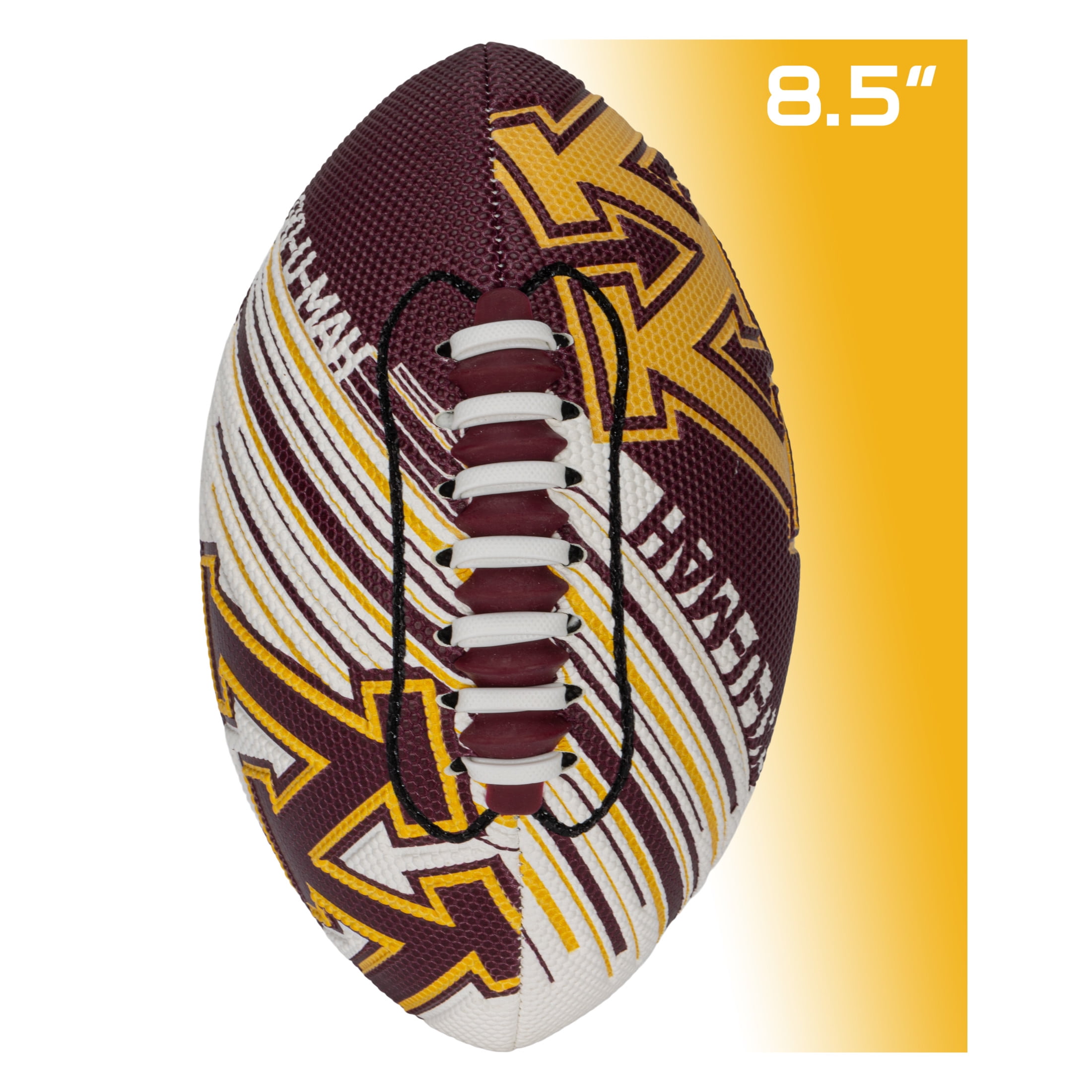 NCAA Minnesota Golden Gophers Foam Football - Youth Mini Football for Kids - 8.5" Junior Soft Foam Football - SPACELACE Easy Grip Cover - Perfect Toy Football for Kids