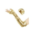 thumbnail image 3 of INSPIRE CHIC Women's Faux Leather Long Sleeve Fingerless Gloves Arm Warmers for Cosplay Fashion One Size Gold, 3 of 6