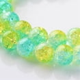 thumbnail image 2 of Crackle Glass Round Bead Strands Mixed Color 8mm Hole: 1mm about 49pcs/strand 14.5 inch, 2 of 3