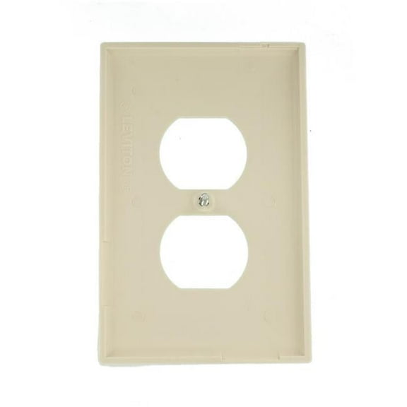 1 Gang Midway Light Almaond Duplex Wall Plate