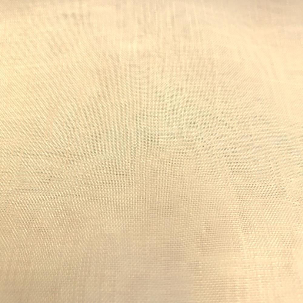 Extra Wide 100% Linen Fabric - Soft Linen Material for Home Decor,  Curtains, Clothes - 118/ 300cm wide - Plain CREAM - Lush Fabric