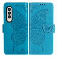 thumbnail image 2 of Dteck Galaxy Z Fold3 5G 7.6-inch Case,Magnetic Butterfly Pattern Leather Card Holder Wallet Case Kickstand Anti-Scratch Shookproof Protection Strap Cover for Samsung Galaxy Z Fold3 5G,Blue, 2 of 9