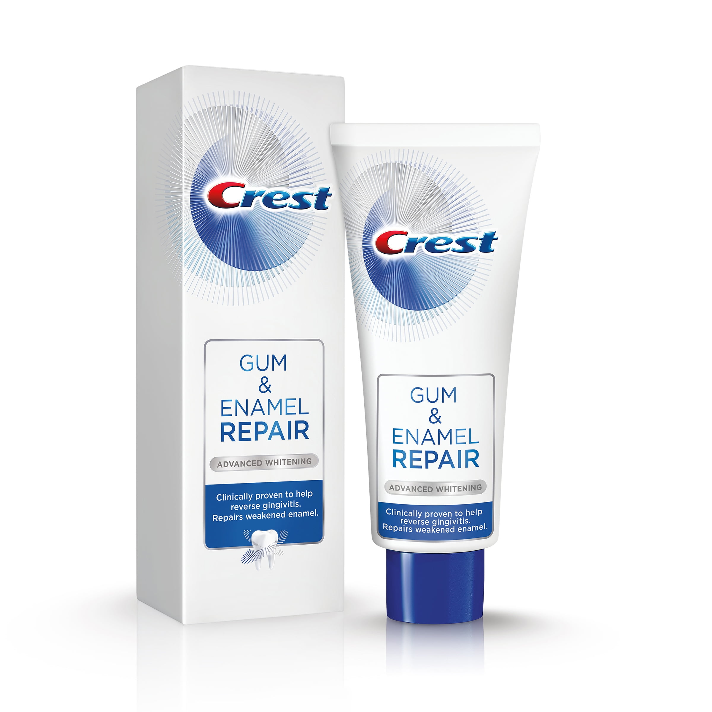 Crest Gum & Enamel Repair Toothpaste for Gum Care Advanced Whitening 4.1oz BrickSeek