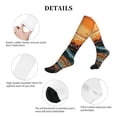 thumbnail image 6 of Bixox Serene Ocean Sunset Print Compression Socks,Compression Socks Women & Men Circulation for Medical,Running,Athletic, 6 of 7