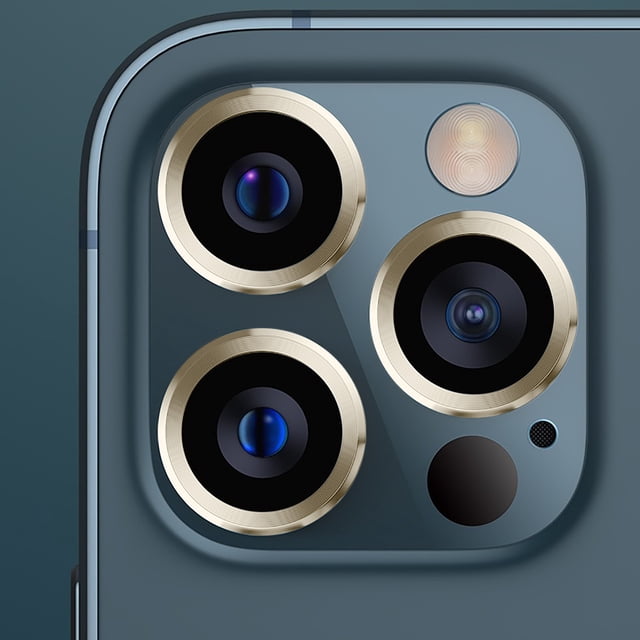 EGNMCR Aluminum Alloy Tempered Glass Camera Circle Cover Camera Lens Protector Film For IPhone13 Pro /for Pro Max 3 Camera len cove