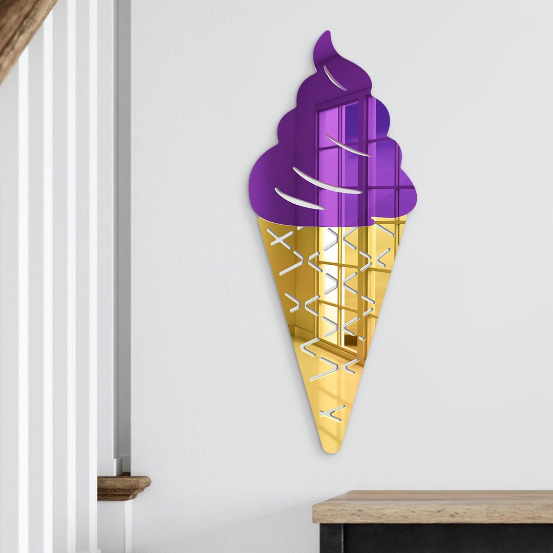 SignMission Waffle Bowls Concession Decal - Soft Serve Ice Cream