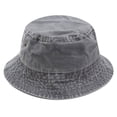 thumbnail image 6 of CoCopeaunts Washed Denim Bucket Hats Men Women Foldable Fisherman Hat Unisex Fashion Bob Caps Hip Hop Gorros Men Women Panama Bucket Cap, 6 of 6