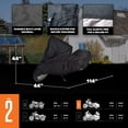 thumbnail image 5 of Budge Sportsman Trailerable, Waterproof Motorcycle Cover, Heavy-Duty All Weather Indoor and Outdoor Cover, Size 2 for Extra Large Motorcycles, Black, 5 of 9