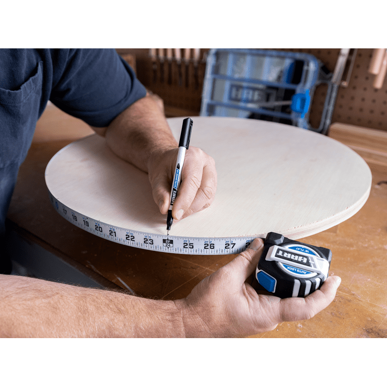 Hart 16-Foot Flat Tape Measure, Rubber Over-Mold Housing