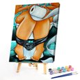 thumbnail image 2 of Pintura al óleo por números Acrílico Chica hecha a mano en el baño Decoración de imagen digital Likrtyny Arte deco, 2 of 9