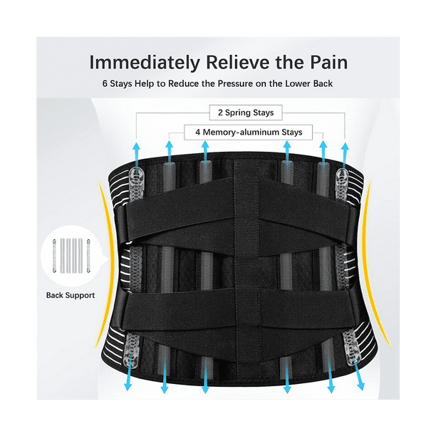 Back Braces for Lower Back Relief Breathable Back Support Belt for Work  Anti-Skid Lumbar Support Belt for Men Women(M) 