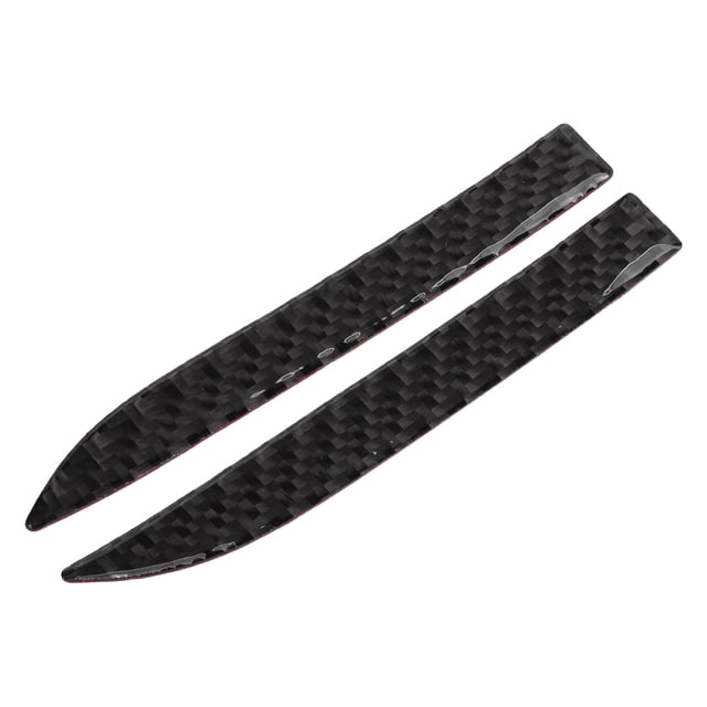 Unique Bargains 1 Set Car Door Edge Anti-Collision Strip Adjustable Rearview Mirror Door Bumper Protection Black Carbon Fiber