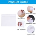 thumbnail image 4 of Unique Bargains 4.5x5.5' Clear Packing List Envelope, 100 Pack Self-Adhesive Side Loading Invoice Label Pouch Sleeves, 4 of 6