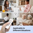 thumbnail image 6 of BN-LINK Wireless Remote Control Outlet with Extra Long Range, for Household Appliances, White (2 Remotes + 5 Outlets), 6 of 8
