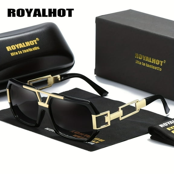RoyalHot Unisex Large Frame Fashion Glasses Outdoor Driving Fishing Sunglasses UV400