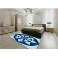 thumbnail image 4 of Ahgly Company Indoor Rectangle Patterned Blueberry Blue Area Rugs, 7' x 9', 4 of 6