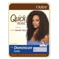 thumbnail image 5 of Outre Quick Weave Dominican Curly Batik Bundle Hair Wigs 20"-22" Wigs / Color: 1 - JET BLACK, 5 of 5