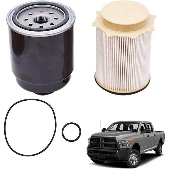 OTTULUR 68197867AA 68157291AA Diesel Fuel Filter Water Separator Set Replacement for 2013-2018 Ram 2500 3500 4500 5500 6.7L Cummins Diesel Engine