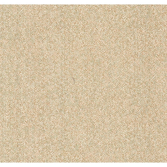Brewster Hound Mustard Herringbone Wallpaper, 20.5-in by 33-ft, 56.4 sq. ft