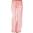thumbnail image 1 of Qarigey Pantalones de yoga de pierna ancha con cordón de cintura elástica estampado a rayas para mujer Prendas para la parte inferior del cuerpo Rosa M Qarigey AP001985-17, 1 of 6