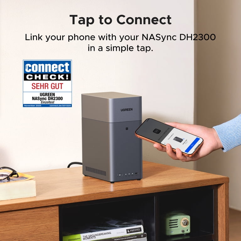 UGREEN NASync DH2300 2-Bay Network Attached Storage with HDMI