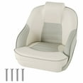 thumbnail image 1 of Gymax Captain Bucket Seat Pontoon Boat Seat w/ Waterproof PVC Leather 17'' High Back, 1 of 9