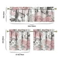 thumbnail image 6 of Farmhouse Country Curtains 24 Inch - 3 Panel Bohemian Floral Set with Vintage Rustic Design, Kitchen Window Drapes, 6 of 6