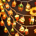 thumbnail image 4 of Christmas Lights String Santa Claus Snowman USB Garland LED Christmas Tree Decorative Light Party New Year's Decor Natal droship, 4 of 5