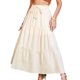 thumbnail image 1 of Falda De Verano Falda maxi informal para mujer Traje de vacaciones de estilo boho de algodón de línea A (Beige L) Cgtredaw Para estrenar, 1 of 1