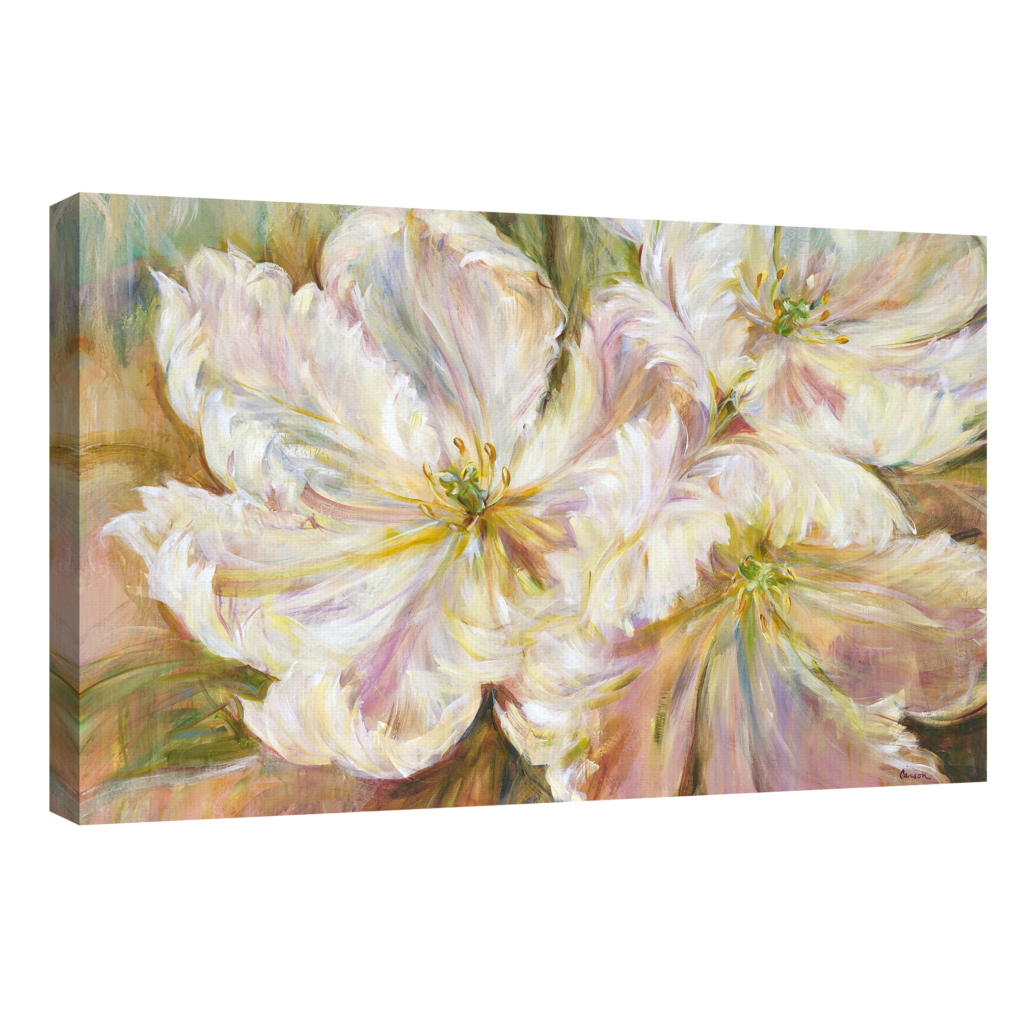White Waltz by Carson Canvas Art Print