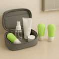 thumbnail image 2 of Dependable Industries 3 Pack Green Snap-on Refillable Travel Bottles, 2 oz, 2 of 8