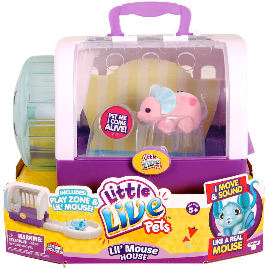 Little Live Pets S2 Lil Mouse Play Trail Ages 5 Toy Gift Boys Girls Spin Happy 