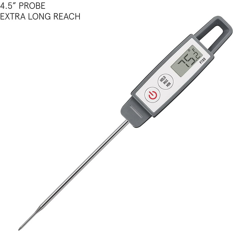 Lavatools PT09 Super-Quick Commercial Grade Digital Thermometer for  Cooking, Meat, Candy, Candle, Liquid, Oil, 4.5 Compact Probe, Splash  Proof, °C/°F