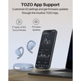 thumbnail image 6 of TOZO Open Ear Wireless Bluetooth Headphones,38H,Noise Cancelling,Stereo Bass,Adjustable Soft Earhooks,Fast Charge,Low Latency,Waterproof Lightweight,APP-5EQ,Dual-Device Connection,LED Display,Blue, 6 of 8