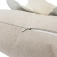 thumbnail image 6 of JWH 3D Handmade Decorative Floral Throw Pillow Covers for Gift and Decor 18x18inch in Cream, 6 of 7