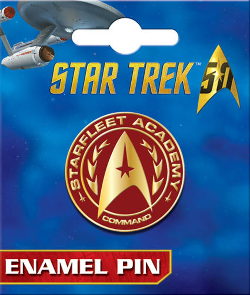 Star Trek 20th Anniversary Cloisonne Pin Set of 2 in Plastic Box TRK-Set-01 
