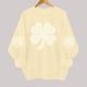 thumbnail image 5 of TaTaai Womens St Patricks Day Print Sweatshirt Long Sleeve Crewneck Casual Pullover Fleece Lined Holiday Top Gift, 5 of 6