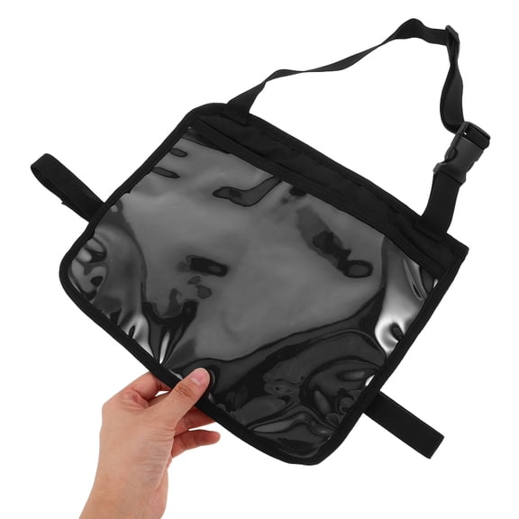 Milisten Universal Car Headrest Tablet Mount Holder with Storage Compartment, Hands-Free Entertainment, Black, 1 Set