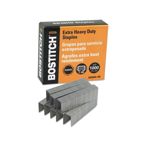 Heavy-Duty Premium Staples 0.88" Leg, 0.5" Crown, Steel, 1,000/Box