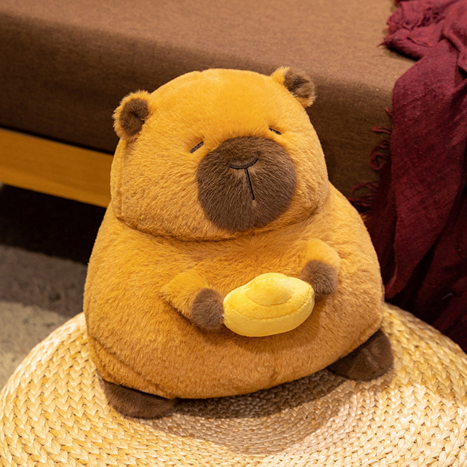 YIFAEUX Capybara Plush Doll Pillow Soft Kawaii Stuffed Animal Toy for Kids Adults Capybara Hugging Capybara Cuddly Rodents Doll Gift for Birthdays Valentines