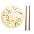 thumbnail image 3 of Mini tambor etéreo de 5,5 pulgadas, bolsa de mano con lengua de acero etéreo, equipo de música Panda, color amarillo, 3 of 14