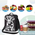 thumbnail image 4 of Disketp Floral Cow Silhouette Bolsa Térmica Estampada para Almuerzo, Lonchera para Hombres y Mujeres Adultos, 4 of 7