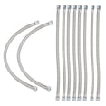 thumbnail image 1 of Manguera de aceite de motocicleta de acero fundido, 10 piezas Manguera de metal flexible Elemento de compresor de aire Manguera Accesorios de compresor de aire Claridad notable VoborMX herramienta, 1 of 8