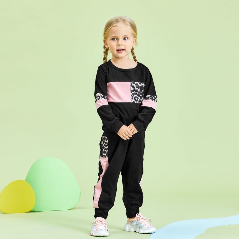 Salopette Leopard + Haut Manches Longues Bordeaux Target - Taille 5T Fille - Ensemble Artistique Pour Tout-petits
