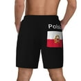 thumbnail image 2 of Mens Polska Polish Flag 2 in 1 Quick Dry Swim Trunks with Compression Liner Beach Shorts, 2 of 6